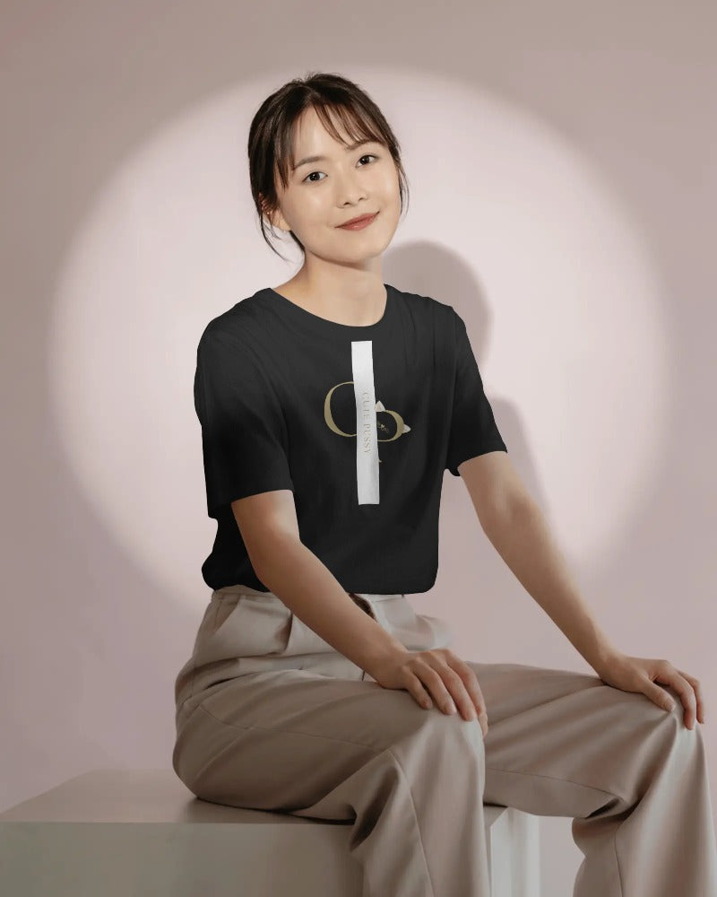 Cute Pussy Gold Unisex Organic Cotton T-Shirt