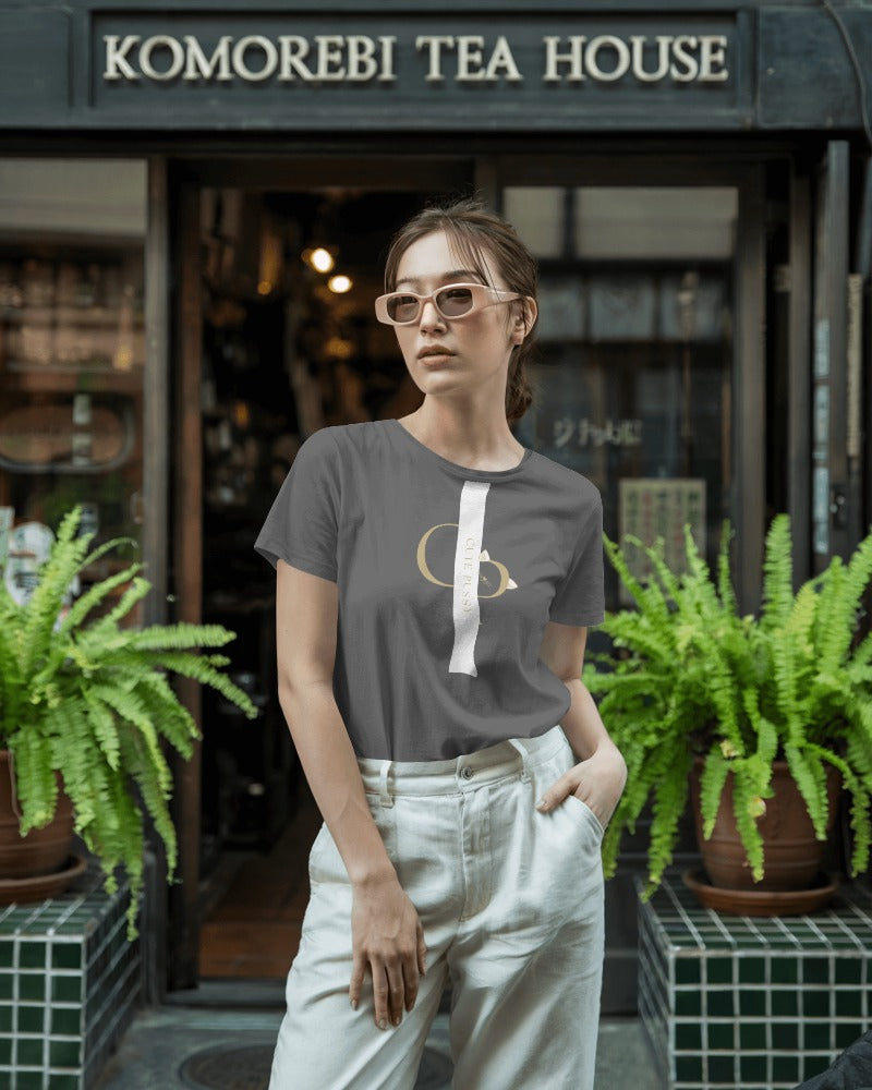 Cute Pussy Gold Unisex Organic Cotton T-Shirt